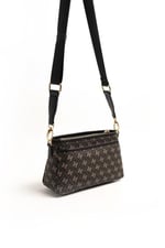 Silver & Polo SP1184 Kadın Çapraz Çanta Monogram Füme-Siyah