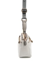 Silver & Polo SP1184 Kadın Çapraz Çanta Logolu Beyaz-A.Gri
