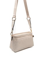 Silver & Polo SP1184 Kadın Çapraz Çanta Logolu Bej-S.Bej