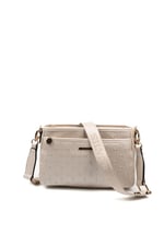 Silver & Polo SP1184 Kadın Çapraz Çanta Logolu Bej-S.Bej