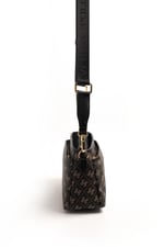 Silver & Polo SP1184 Kadın Çapraz Çanta Monogram Füme-Siyah