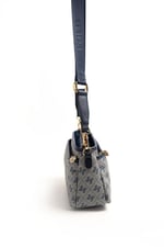 Silver & Polo SP1184 Kadın Çapraz Çanta Monogram Gri-Lacivert