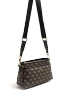 Silver & Polo SP1184 Kadın Çapraz Çanta Monogram Füme-Siyah