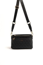 Silver & Polo SP1184 Kadın Çapraz Çanta Monogram Siyah