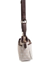 Silver & Polo SP1184 Kadın Çapraz Çanta Monogram Taş-Kahve