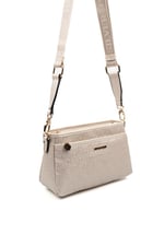 Silver & Polo SP1184 Kadın Çapraz Çanta Logolu Bej-S.Bej