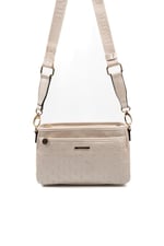 Silver & Polo SP1184 Kadın Çapraz Çanta Logolu Bej-S.Bej