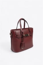 Silver & Polo SP1185 Kadın El Çantası Düz Bordo