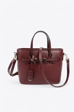 Silver & Polo SP1185 Kadın El Çantası Düz Bordo