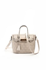 Silver & Polo SP1185 Kadın El Çantası Monogram Taş-Kemik