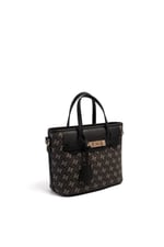 Silver & Polo SP1185 Kadın El Çantası Monogram Füme-Siyah