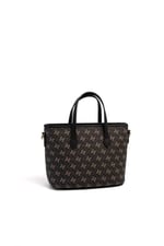 Silver & Polo SP1185 Kadın El Çantası Monogram Füme-Siyah