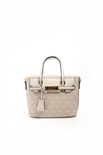 Silver & Polo SP1185 Kadın El Çantası Monogram Taş-Kemik