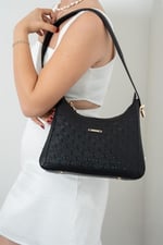 Silver & Polo SP1187 Kadın Omuz Çantası Logolu Siyah
