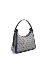 Silver & Polo SP1187 Kadın Omuz Çantası Monogram Gri-Lacivert