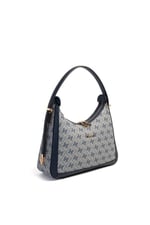 Silver & Polo SP1187 Kadın Omuz Çantası Monogram Gri-Lacivert