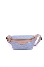 Silver & Polo SP1192 Kadın Bel Çantası Monogram Mavi-Ten