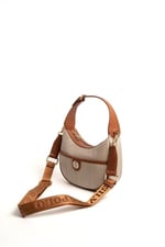 Silver & Polo SP1194 Kadın Omuz Çantası Hasır Bej-Taba