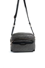 Silver & Polo SP1201 Kadın Çapraz Çanta Logolu Platin-Siyah