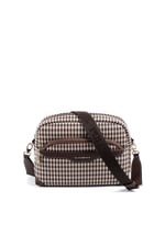 Silver & Polo SP1201 Kadın Çapraz Çanta Ekose Line Kare Kahve Sarı-Kahve