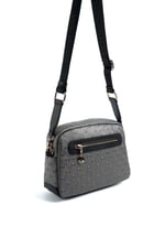 Silver & Polo SP1201 Kadın Çapraz Çanta Logolu Platin-Siyah