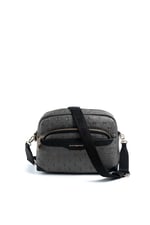 Silver & Polo SP1201 Kadın Çapraz Çanta Logolu Platin-Siyah