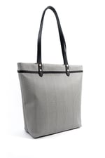 Silver & Polo SP1203 Kadın Omuz Çantası Hasır Siyah Beyaz-Siyah