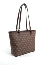 Silver & Polo SP1204 Kadın Omuz Çantası Monogram Kahve