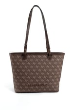 Silver & Polo SP1204 Kadın Omuz Çantası Monogram Kahve