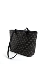 Silver & Polo SP1204 Kadın Omuz Çantası Monogram Füme-Siyah
