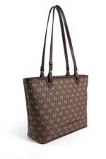 Silver & Polo SP1204 Kadın Omuz Çantası Monogram Kahve