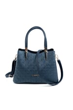 Silver & Polo SP1205 Kadın El Çantası Logolu Lacivert