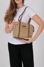 Silver & Polo SP1215 Kadın Omuz Çantası  Vizon-Camel