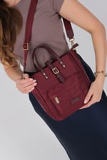 Silver & Polo SP1218 Kadın El Çantası  Bordo