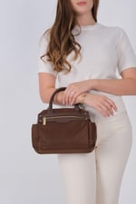 Silver & Polo SP1219 Kadın El Çantası  Kahve
