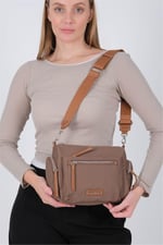 Silver & Polo SP1229 Kadın Çapraz Çanta  Kahve-Taba