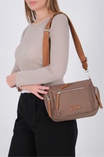 Silver & Polo SP1229 Kadın Çapraz Çanta  Kahve-Taba