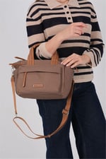 Silver & Polo SP1230 Kadın El Çantası  Kahve-Taba