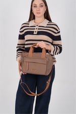 Silver & Polo SP1230 Kadın El Çantası  Kahve-Taba