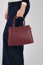 Silver & Polo SP1233 Kadın El Çantası  Bordo