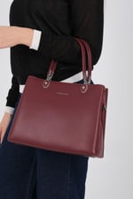 Silver & Polo SP1234 Kadın El Çantası  Bordo
