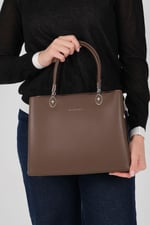 Silver & Polo SP1234 Kadın El Çantası  Kahve