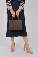 Silver & Polo SP1236 Kadın El Çantası  Kahve