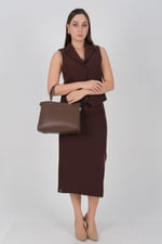 Silver & Polo SP1237 Kadın El Çantası  Kahve