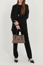 Silver & Polo SP1252 Kadın El Çantası Monogram Kahve