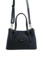 Silver & Polo SP1252 Kadın El Çantası Monogram Siyah