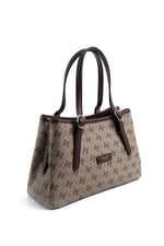 Silver & Polo SP1252 Kadın El Çantası Monogram Koyubej-Kahve