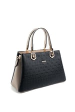 Silver & Polo SP1253 Kadın El Çantası Logolu Siyah-S.Nut