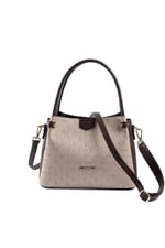 Silver & Polo SP1254 Kadın El Çantası Logolu Nut-Kahve
