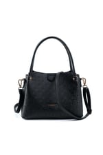 Silver & Polo SP1254 Kadın El Çantası Logolu Siyah